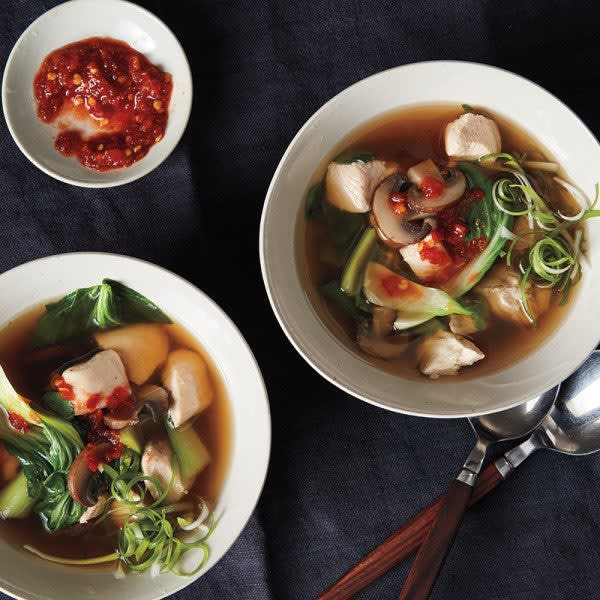 Photo of Asian chicken-mushroom soup by WW