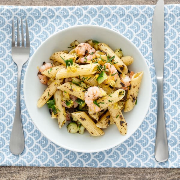 Photo of Pasta salad with baby shrimp by WW
