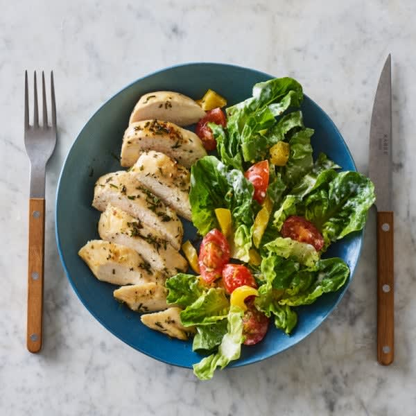 Photo of Oven-roasted chicken breast with a simple salad by WW