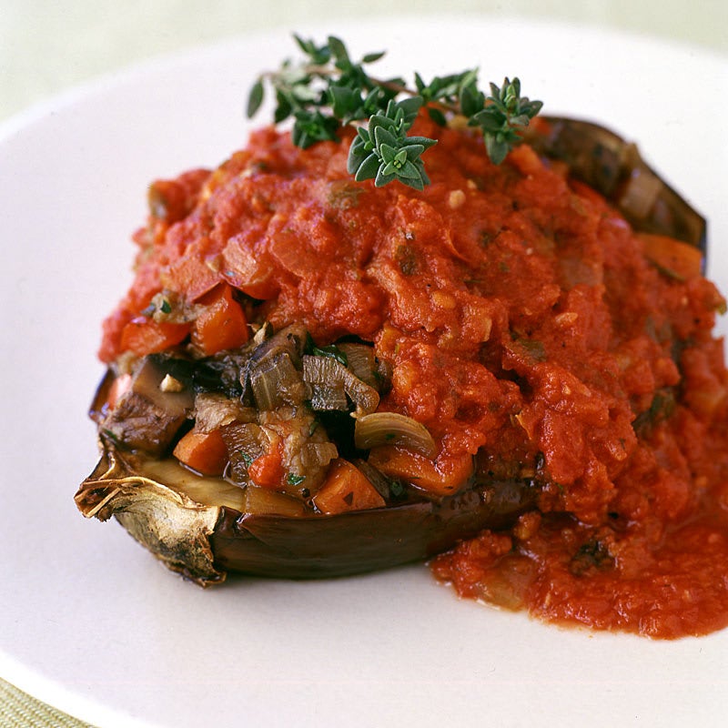 Photo of Baked and Stuffed Smothered Eggplant (Freezer-friendly) by WW