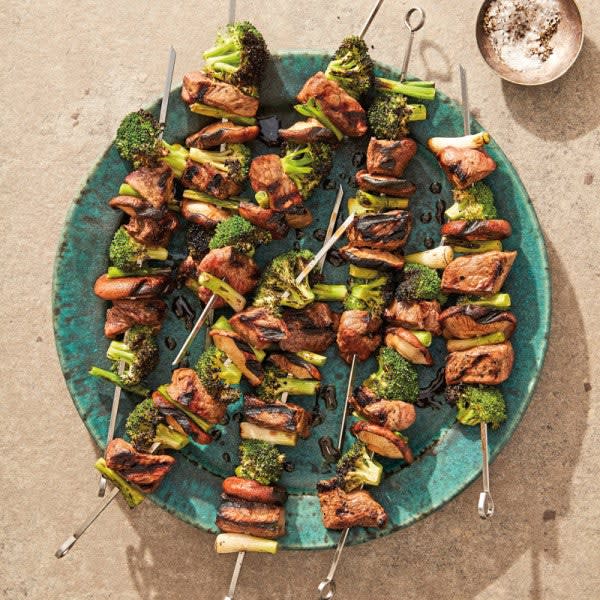 Photo of Grilled Beef and Broccoli Skewers by WW