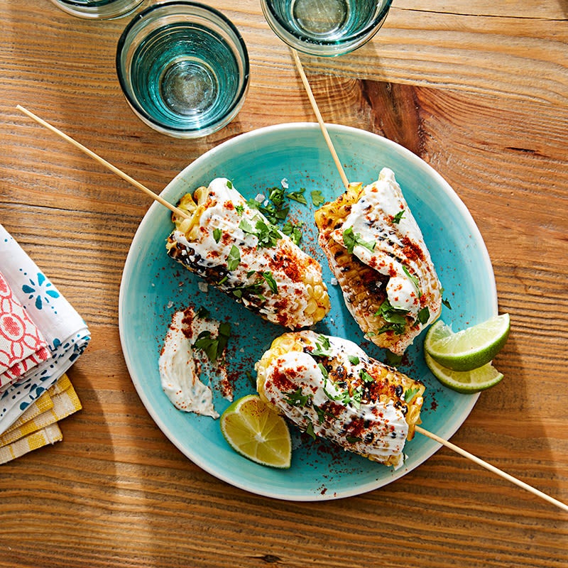 Photo of Cat Cora's grilled street corn by WW