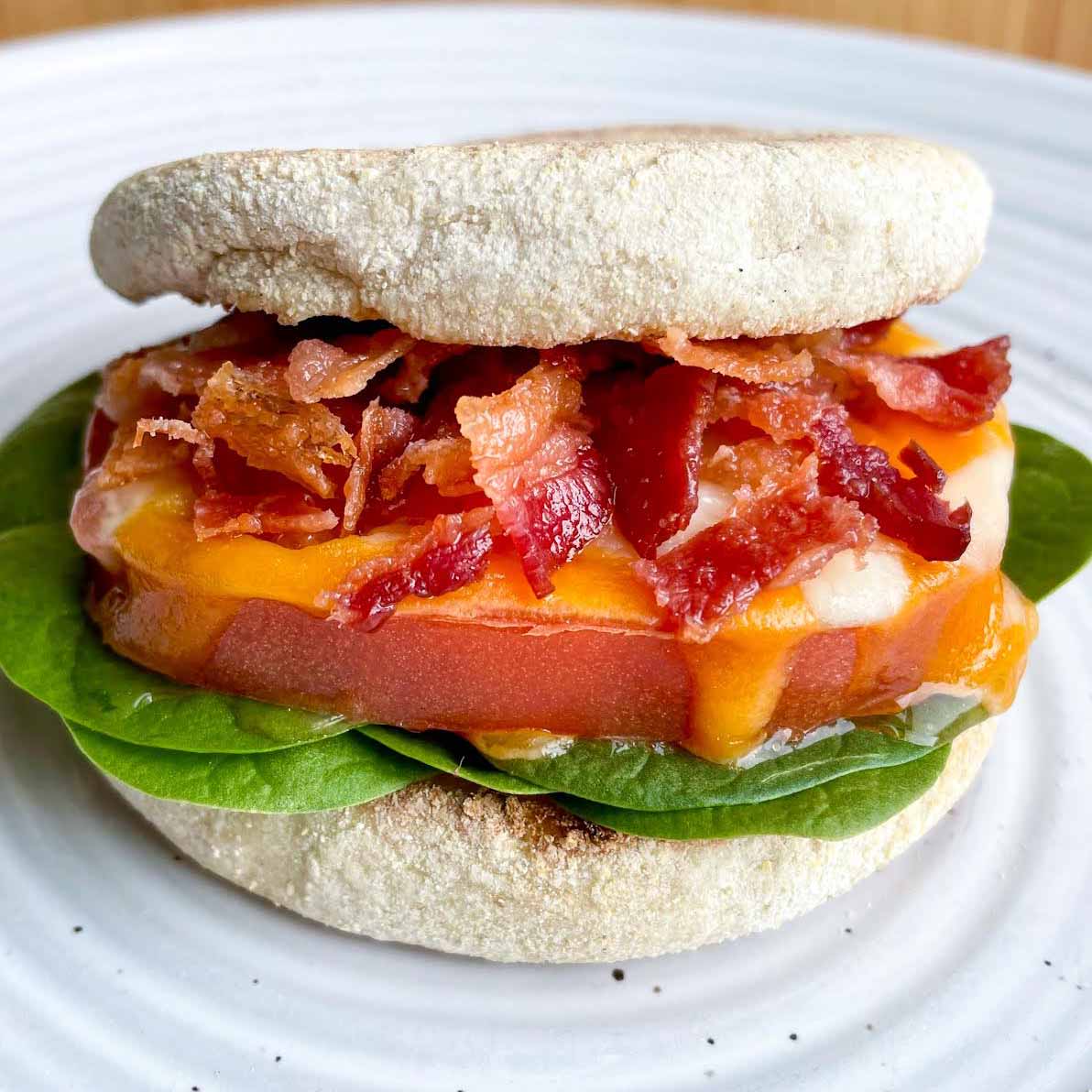 Photo of Bacon, cheddar and tomato sandwich by WW