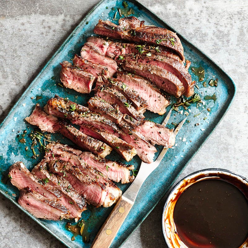 Photo of Grilled Sirloin Steak with Balsamic-Mustard Glaze by WW