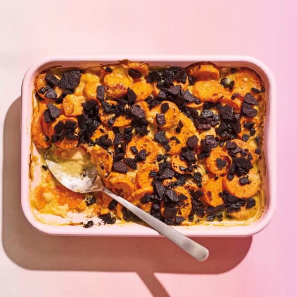 Photo of Sweet potato gratin with chocolate wafer topping by WW