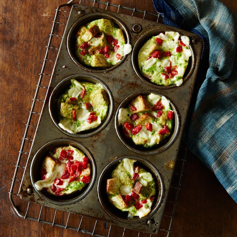 Photo of Roasted pepper and pesto breakfast stratas by WW