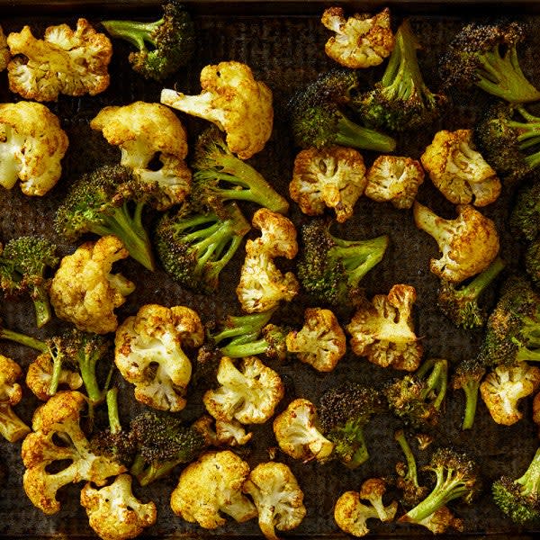 Photo of Spicy roasted broccoli and cauliflower bites by WW