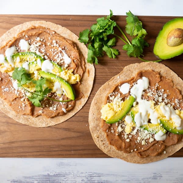 Photo of Egg, Refried Bean, and Avocado–Stuffed Tortilla Wraps by WW