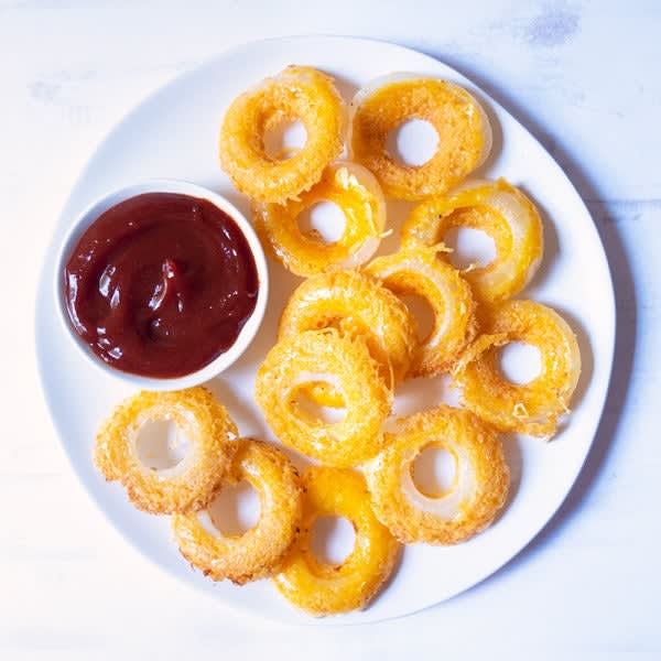 Photo of Cheesy Onion Rings with Smoky Ketchup by WW