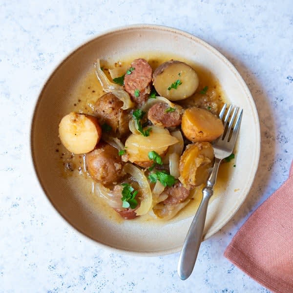Photo of Slow Cooker Sausage with Potatoes and Apples by WW