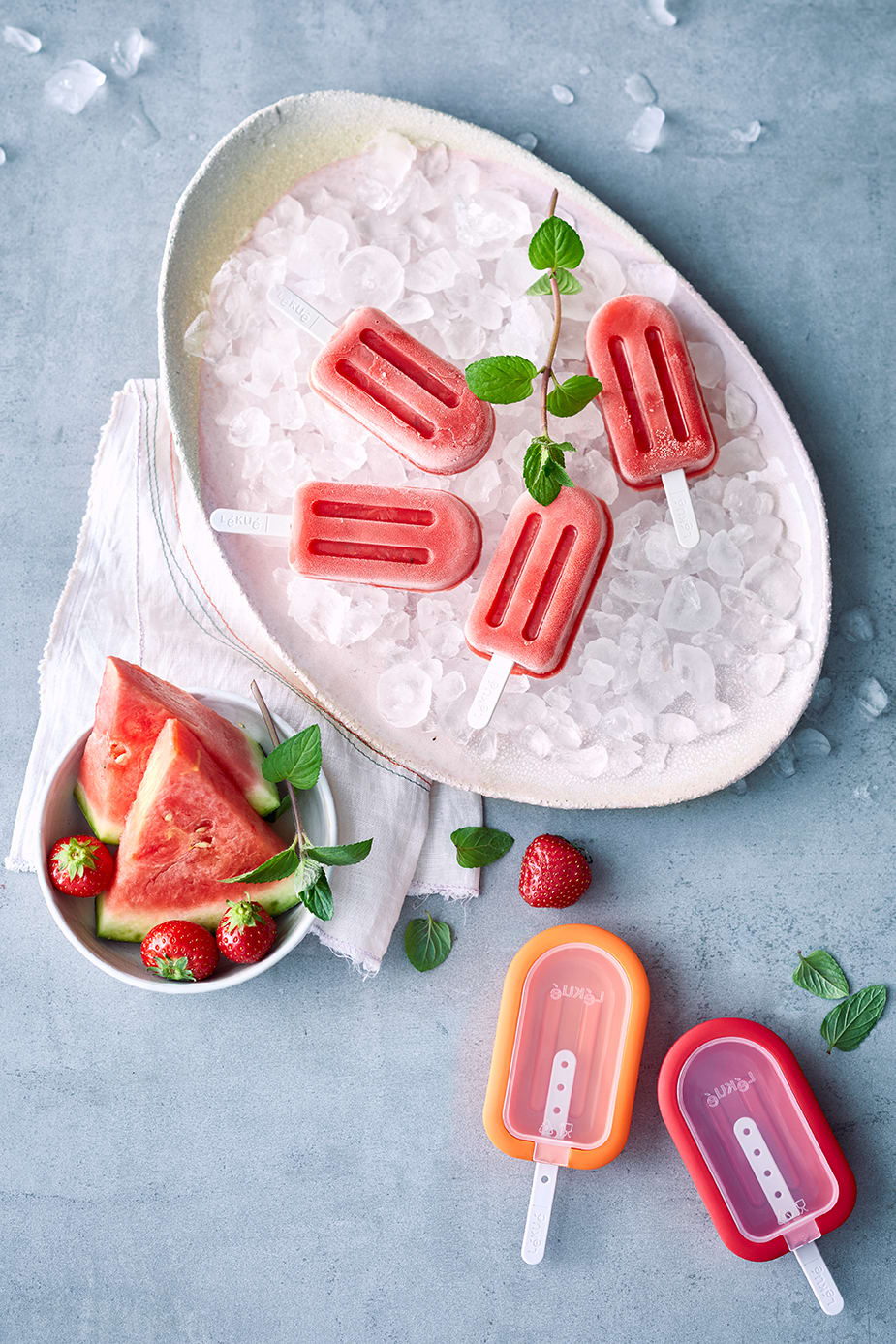 Photo de Sucettes glacées au fraise et melon d'eau par WW