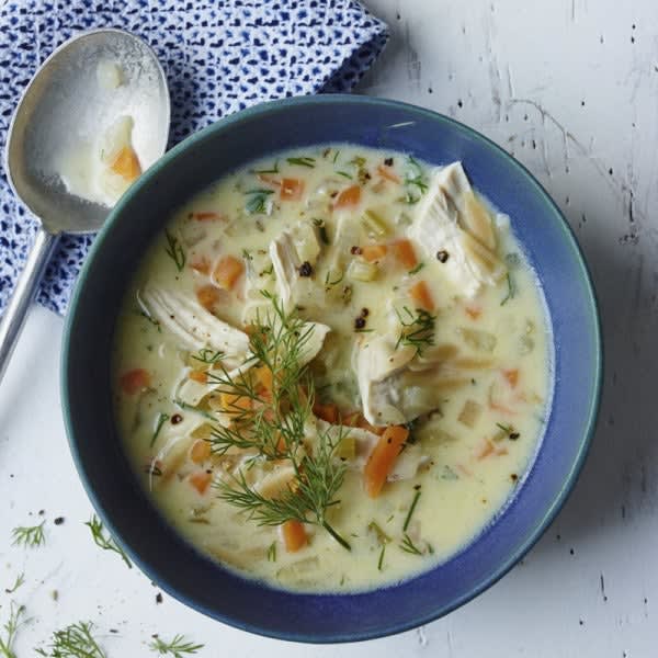 Photo of Hearty Lemon-Chicken Soup with Orzo by WW