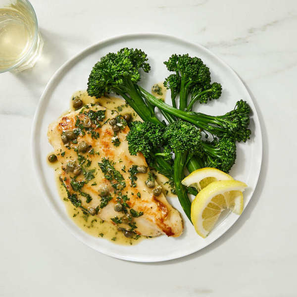 Photo of Chicken Piccata with Brocollini by WW