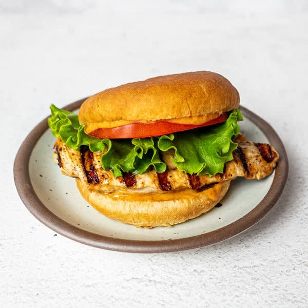 Photo of Grilled chicken sandwich with smoky honey mustard by WW