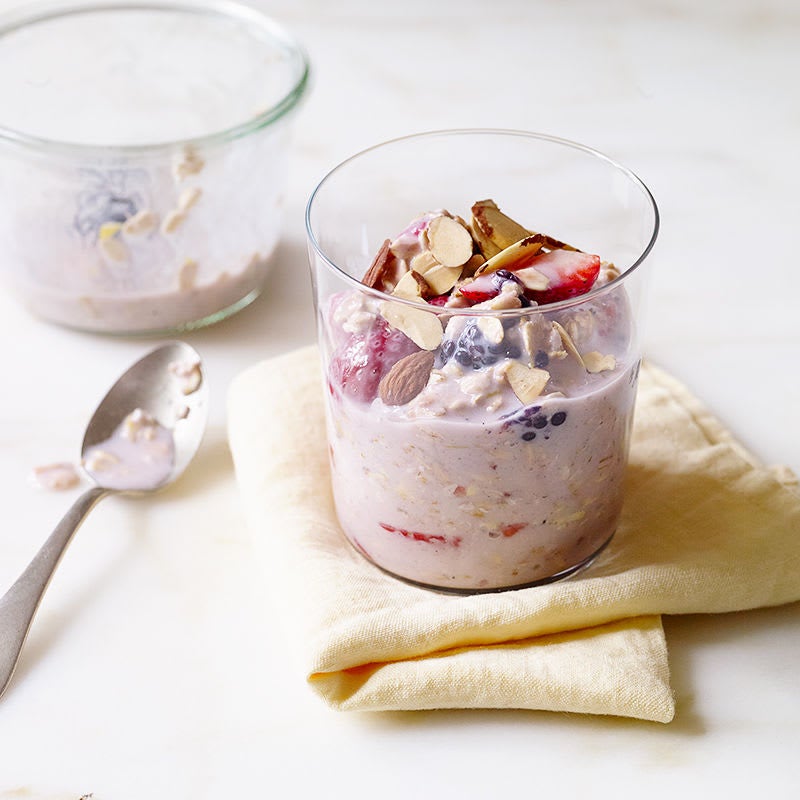 Photo of Double-berry overnight oats by WW