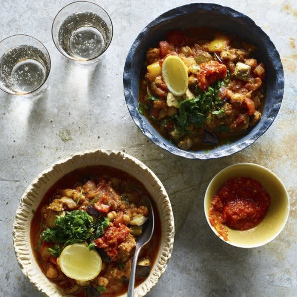 Photo of Middle Eastern eggplant and chickpea stew by WW
