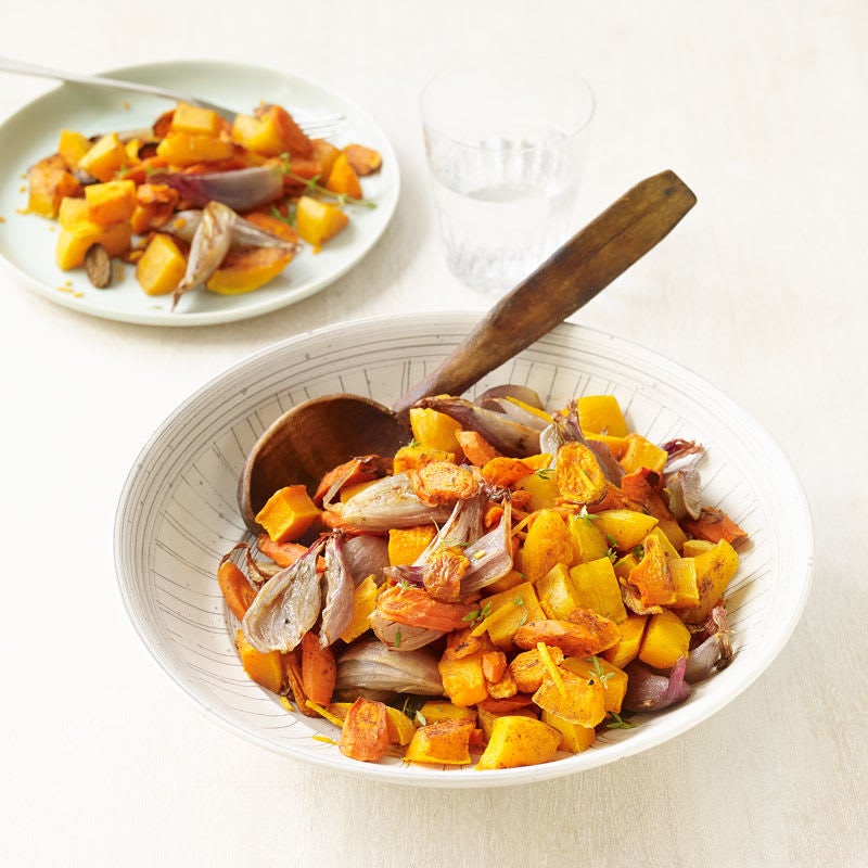 Photo of Roasted Carrots & Butternut Squash with Shallot & Thyme by WW