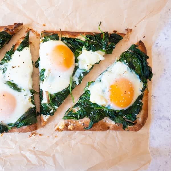 Photo of Spinach-Egg Flatbread by WW