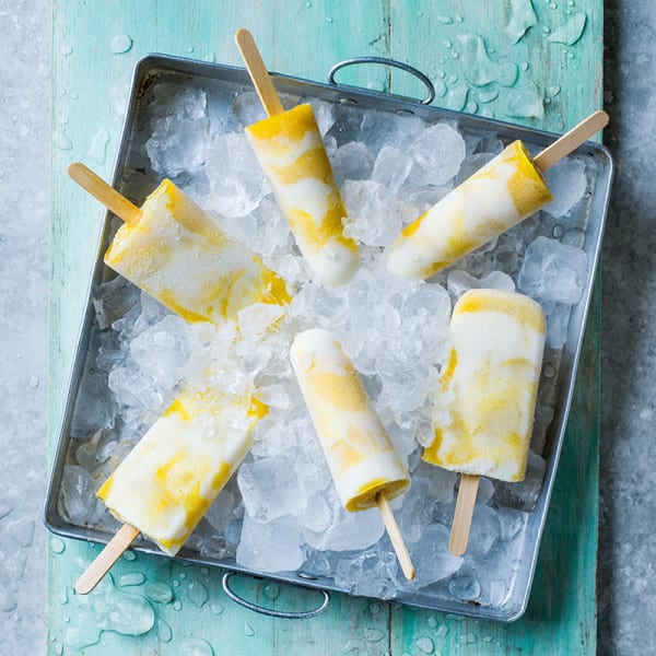 Photo of Mango, Lime and Yogurt Popsicles by WW