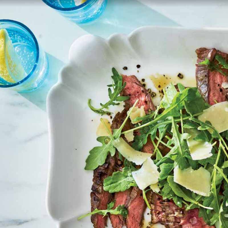 Photo of Grilled Steak Topped with Arugula & Parmesan by WW