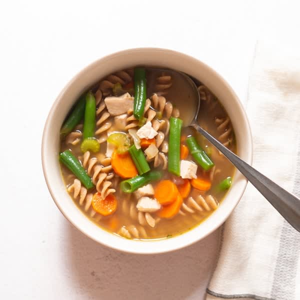 Photo of Easy turkey noodle soup by WW