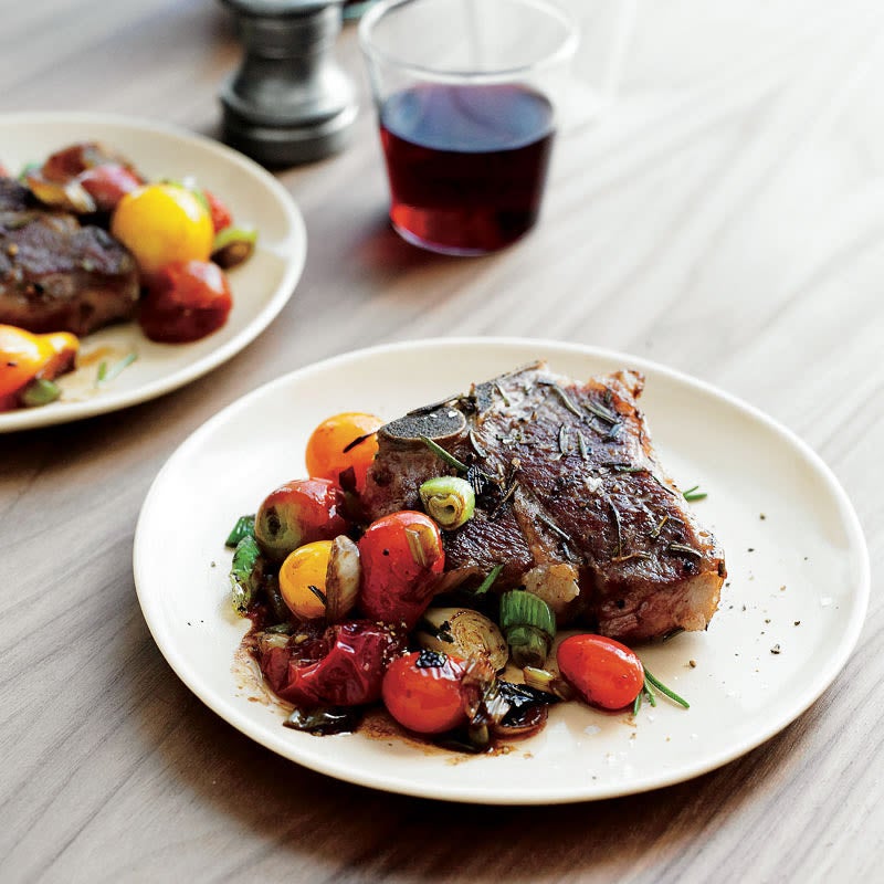 Photo of Rosemary lamb chops with balsamic tomatoes by WW