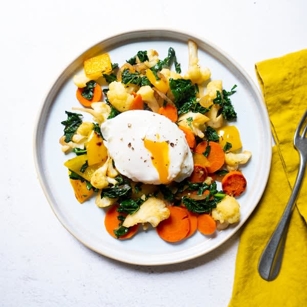Photo of Vegetable Breakfast Hash with Poached Eggs by WW