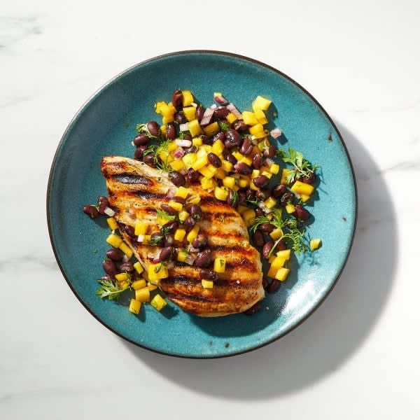 Photo of Cuban Grilled Chicken with Black Bean & Mango Salsa by WW