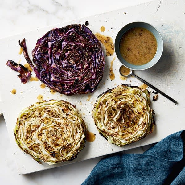 Photo of Roasted Cabbage Steaks with Caraway Vinaigrette by WW