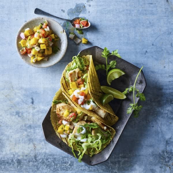 Photo of Fish tacos with mango salsa by WW