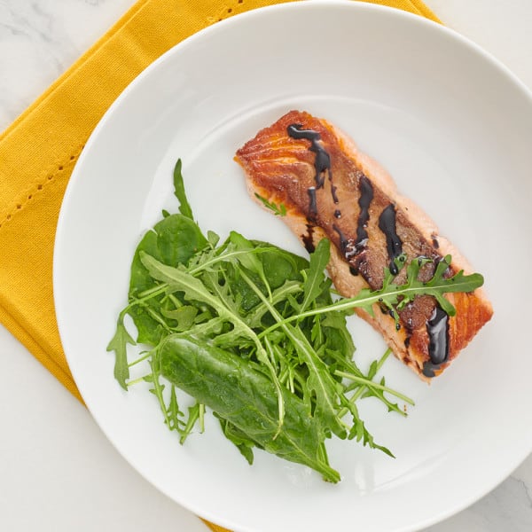 Photo of Pan-seared salmon with balsamic drizzle by WW