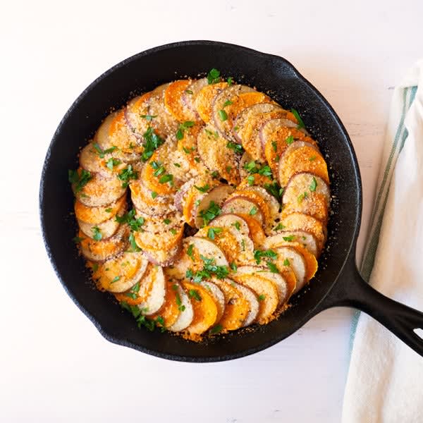 Photo of Skillet Grilled Two-Potato Gratin by WW