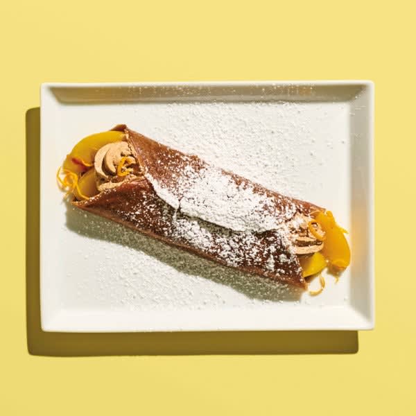 Photo of Chocolate crepes with peaches by WW