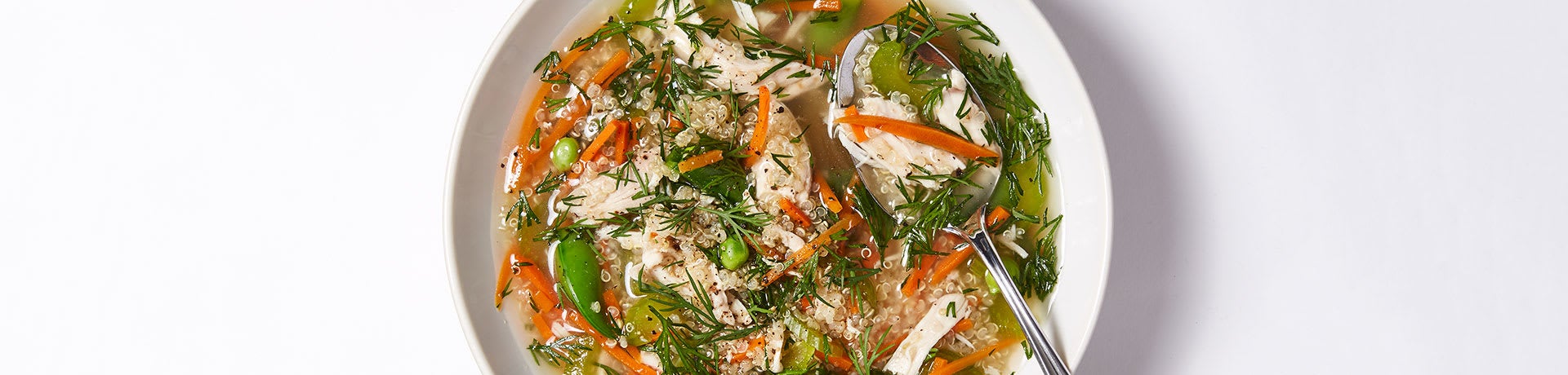 Photo of Spring Chicken Soup with Veggies & Quinoa by WW