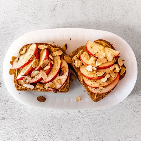 Photo of Peanut butter, apple & almond toast by WW