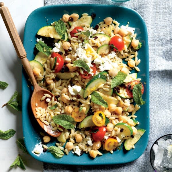 Photo of Chickpea and Orzo Pilaf with Zucchini and Mint by WW