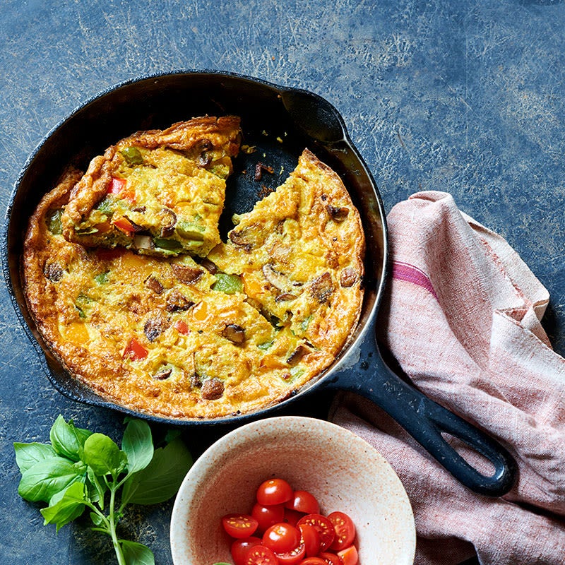 Photo of Mushroom and Pepper Frittata with Tomato and Basil by WW