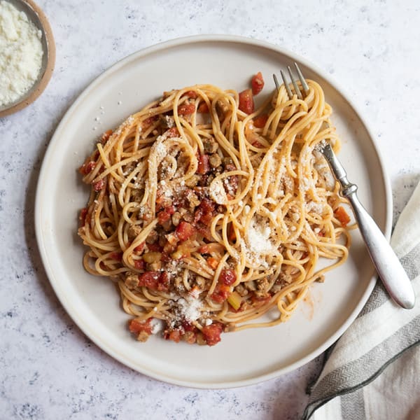 Photo of Vegetarian pasta bolognese by WW