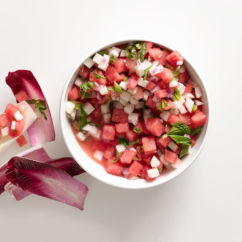Photo of Watermelon-jicama salsa with lime and mint by WW