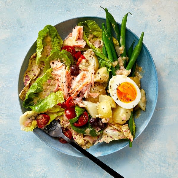 Photo of Salmon Niçoise Salad with Lemon-Caper Dressing by WW