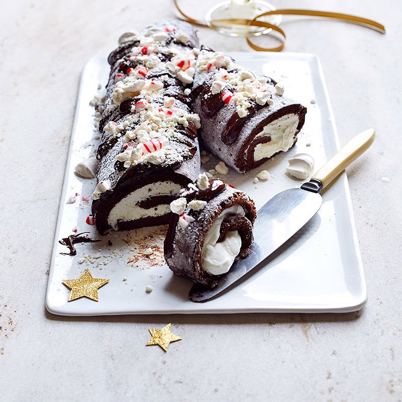 Photo of Snow-capped chocolate yule log by WW