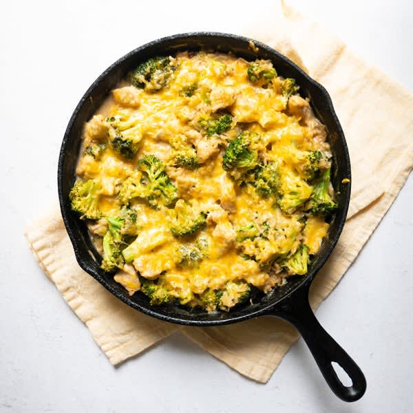 Photo of One-Skillet Cheesy Chicken and Broccoli Casserole by WW