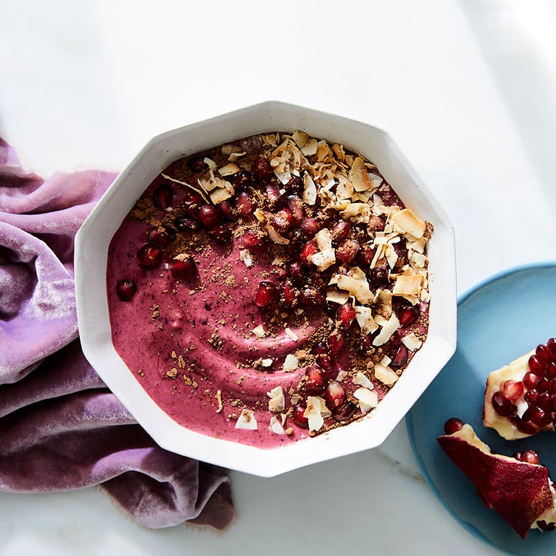 Photo of Pomegranate-Berry Smoothie Bowl by WW
