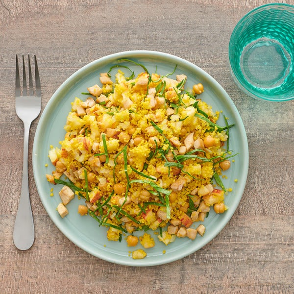Photo of Warm chicken, apple, and curried couscous salad by WW
