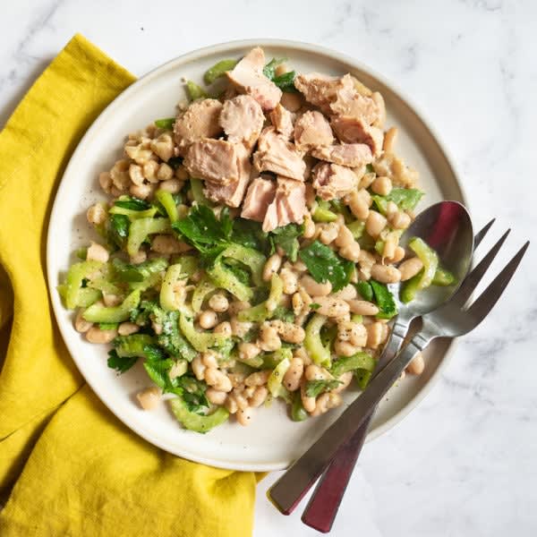 Photo of Celery, white bean, and tuna salad by WW