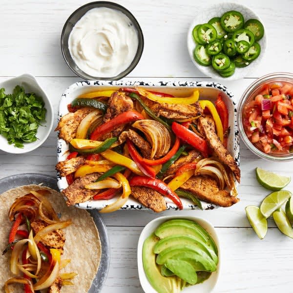 Photo of Sheet-Pan Chicken Fajitas with the Works by WW