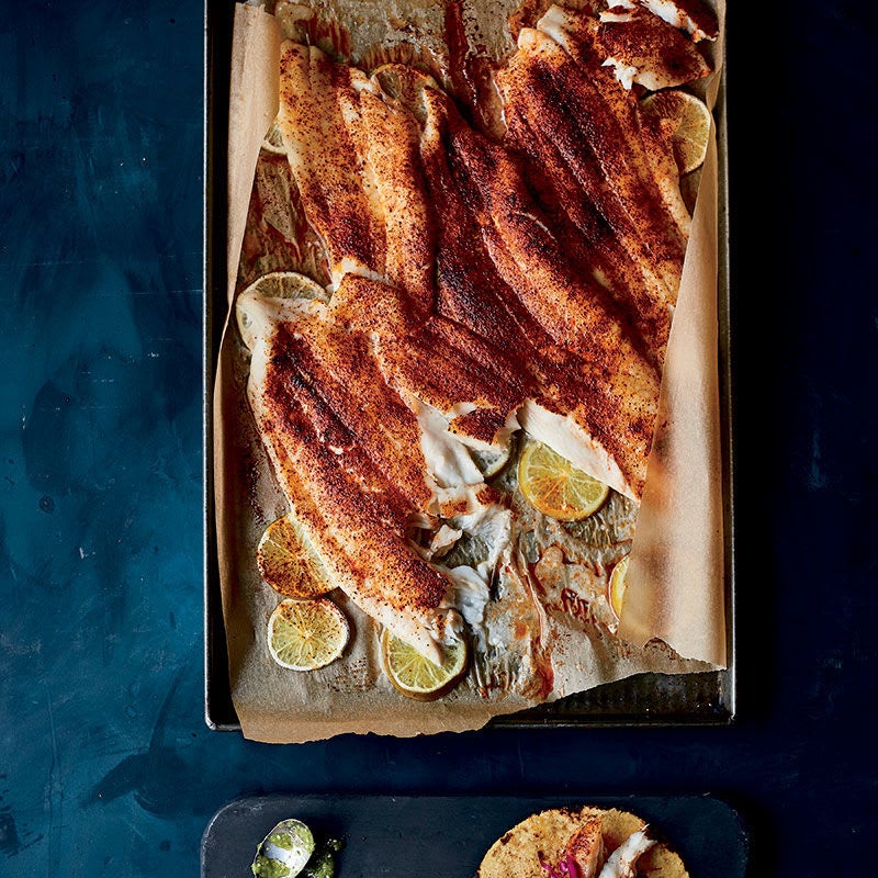 Photo of Roasted Flounder with Chile and Lime (Roasted Fish Taco Filling) by WW