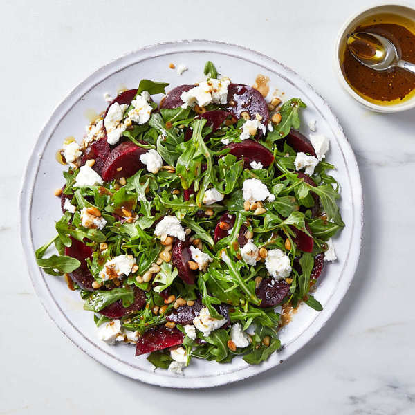 Photo of Beet, Goat Cheese, and Arugula Salad by WW