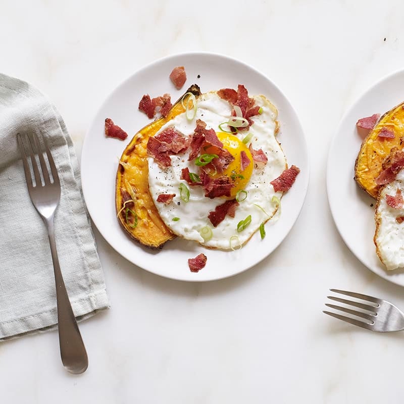 Photo of Bacon, Egg, and Cheese Sweet Potato Toast by WW