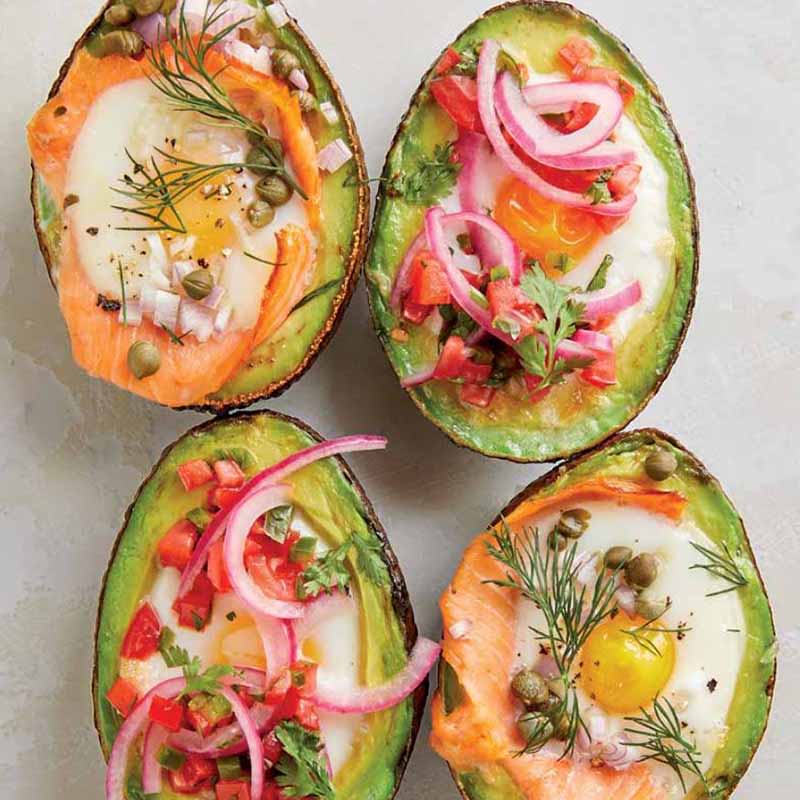 Photo of Avocado-Baked Eggs with Smoked Salmon by WW